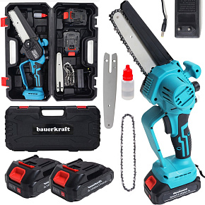 Cordless chainsaw, mini handheld saw, brushless motor, 21V + case Cordless chainsaw, mini handheld saw, brushless motor, 21V + case