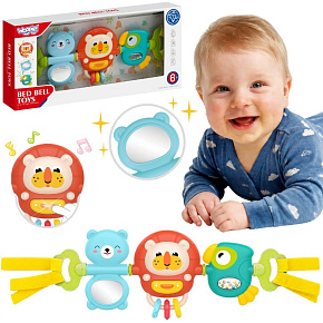 WOOPIE BABY Závěsná Hračka na Kočárek a Postýlku, Senzorická Hrající Chrastítko se Zrcátkem 6m+ WOOPIE BABY Závěsná Hračka na Kočárek a Postýlku, Senzorická Hrající Chrastítko se Zrcátkem 6m+