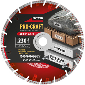 Diamantový řezný kotouč Deep Cut Procraft DC230