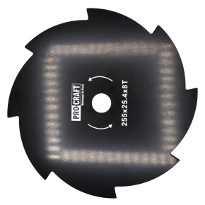 Nůž křovinořezu (kotouč) (D255*25.4) 8T PROCRAFT Nůž křovinořezu (kotouč) (D255*25.4) 8T PROCRAFT