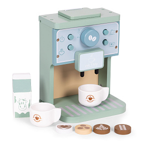 Wooden Coffee Maker for Children Barista Set 8 Pieces ECOTOYS