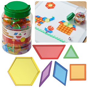 MASTERKIDZ Sada Kostky Montessori Tangram Mozaika 140 ks.