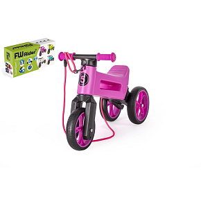Odrážedlo FUNNY WHEELS Rider SuperSport fialové 2v1+popruh, výš. sedla 28/30cm nos 25kg 18m+ v krab. Odrážedlo FUNNY WHEELS Rider SuperSport fialové 2v1+popruh, výš. sedla 28/30cm nos 25kg 18m+ v krab.