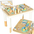 Manipulační stolek LULILO LUDO dřevěný senzorický 2v1 mátový