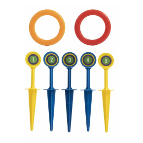 Hra házení kroužků na kolíky 29 cm