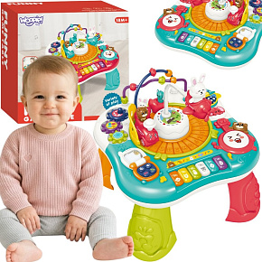 WOOPIE BABY Vzdělávací Interaktivní Stolek 2v1 Pianinko Zvuky