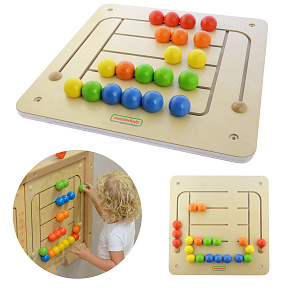 MASTERKIDZ Nástěnná Vzdělávací Tabule Bludiště Korálky Montessori