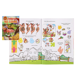 Pracovní sešit 101 aktivit s nálepkami Zvířata na farmě CZ verze 21x30cm Pracovní sešit 101 aktivit s nálepkami Zvířata na farmě CZ verze 21x30cm