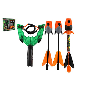 Prak + šipky 3ks pískající plast 12x21cm v krabici 34x29cm