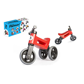 Odrážedlo FUNNY WHEELS Rider Sport červené 2v1, výška sedla 28/30cm nosnost 25kg 18m+ v krabici Odrážedlo FUNNY WHEELS Rider Sport červené 2v1, výška sedla 28/30cm nosnost 25kg 18m+ v krabici