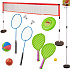 Sportovní sada 5v1 badminton basketbal volejbal tenis frisbee