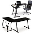 Corner Office Desk LOFT School Table Black ModernHome