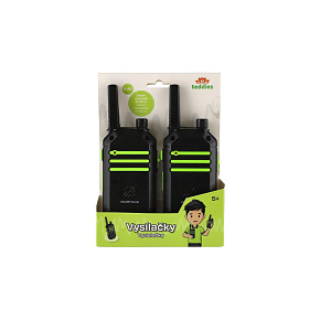 Vysílačky 2ks walkie-talkie 2,4 GHz dosah 80 metrů plast na baterie v krabičce 15x20x4cm
