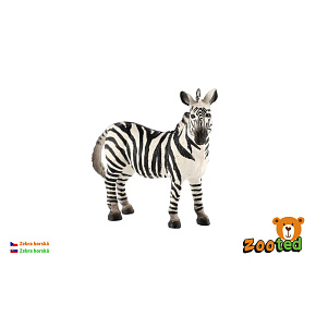 Zebra horská zooted plast 11cm 