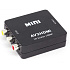 Adaptér konvertor z cinch na HDMI av2hdmi