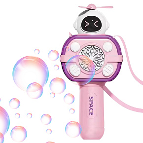 WOOPIE Stroj na výrobu mýdlových bublin Astronaut Růžový