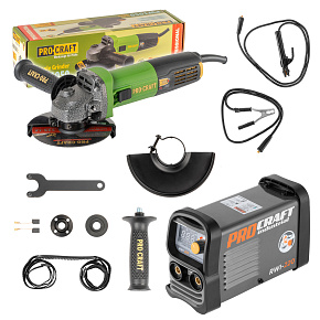 Sada svářecí invertor RWI-220 s úhlovou bruskou PW1050 Sada svářecí invertor RWI-220 s úhlovou bruskou PW1050
