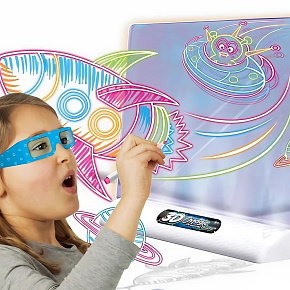 WOOPIE Magnetická Tabule 3D Podsvícení LED pro Kreslení