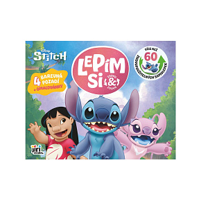 Sešit Lepím si znovu a znovu Lilo & Stitch se samolepkami a omalovánkami Sešit Lepím si znovu a znovu Lilo & Stitch se samolepkami a omalovánkami