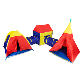 5-in-1 Kids Play Tent Set – House + Tunnels IPLAY 5-in-1 Kids Play Tent Set – House + Tunnels IPLAY