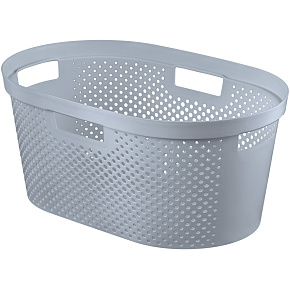 Koš na čisté prádlo INFINITY 40L šedý puntíky Koš na čisté prádlo INFINITY 40L šedý puntíky