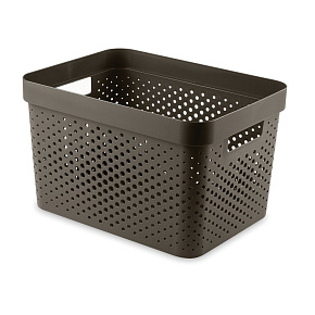 Úložný box INFINITY 17l recyklovaný plast hnědý Úložný box INFINITY 17l recyklovaný plast hnědý