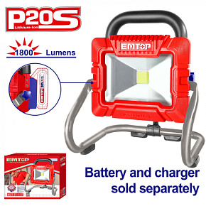 Aku pracovní LED světlo 20V 20W solo