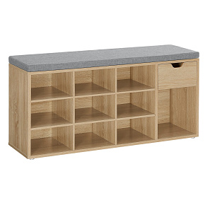 Shoe Cabinet with Seat Sonoma Shoe Cabinet with Seat Sonoma