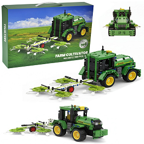 Lebula stavební kostky sada 500 ks traktor přívěs kombajn