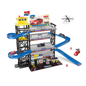 Velká parkovací garáž s heliportem - náhradní obal