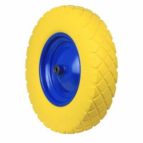 Plné kolo pro kolečko 400mm/120kg s kuličkovými ložisky + osa Plné kolo pro kolečko 400mm/120kg s kuličkovými ložisky + osa