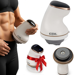 Lebula masážní přístroj na hubnutí a zpevnění těla bílý + nástavce