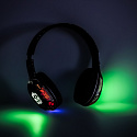 Bezdrátová sluchátka na uši Bluetooth RGB Gaming Sport 200mAh černá