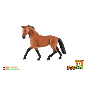 Kůň domácí hnědák zooted plast 13cm Kůň domácí hnědák zooted plast 13cm