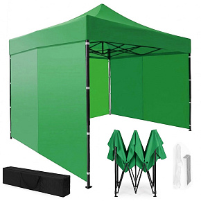 Automatic pop-up garden event pavilion tent, 3x3 m, green, MultiGarden