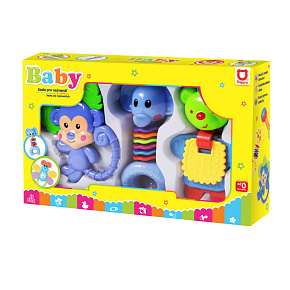 Sada chrastíka zvířátka 3 ks Sada chrastíka zvířátka 3 ks