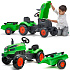 FALK Traktůrek X Tractor Zelený s Přívěsem Klakson 2-5 Let