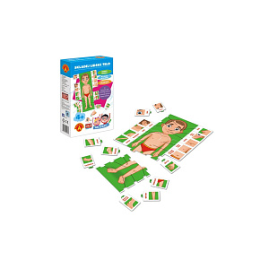 Hra školou® Skládej lidské tělo kreativní a naučná hra v krabici 16x25x5cm 4+