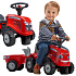 FALK Traktůrek Baby Massey Ferguson Červený s Přívěsem + příslušenství od 1-3 let