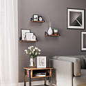 Sada 3 závěsných dřevěných polic Loft