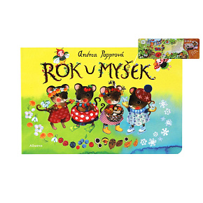 Knížka Rok u myšek CZ text 24x16cm