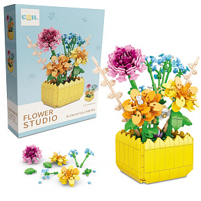 Lebula stavebnice sada 549 ks prvků kytice květin Lebula stavebnice sada 549 ks prvků kytice květin
