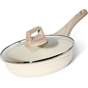 Just Perfecto JL-41: 2 kusy granitové pánve (24 cm) - Béžová