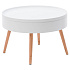 Stolik kawowy okrągły ze schowkiem 60 cm ModernHome