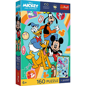 Puzzle Premium Plus Kids - Mickey Mouse 41x27,5cm 160 dílků v krabici 29x19x4cm