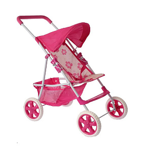 WOOPIE ROYAL Kočárek pro panenky Golfový kočárek s květinami