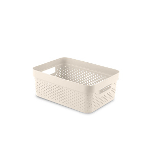 Úložný box INFINITY 11l recyklovaný plast krémový Úložný box INFINITY 11l recyklovaný plast krémový