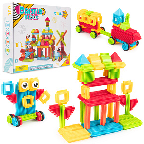 Lebula stavebnice sada 144 ks prvků pro děti ježci