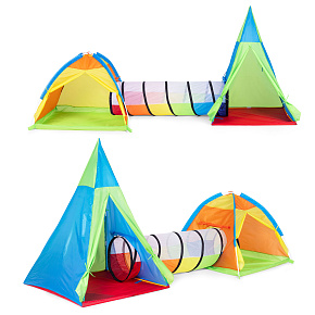 Children's tent playground 3-in-1 igloo tipi tunnel IPLAY Children's tent playground 3-in-1 igloo tipi tunnel IPLAY
