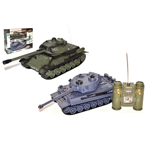 Tank RC 2ks 36cm+dobíjecí pack tanková bitva 27MHZ a 40MHz se zvukem se světlem v krabici Tank RC 2ks 36cm+dobíjecí pack tanková bitva 27MHZ a 40MHz se zvukem se světlem v krabici